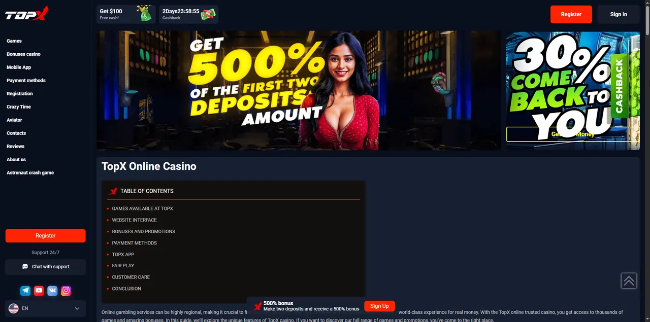 TopX Casino Review 2026 – Complete International Player Guide Casino
